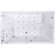 картинка Акриловая ванна Orans 100x170 L 62115l0 с гидромассажем от магазина Сантехстрой