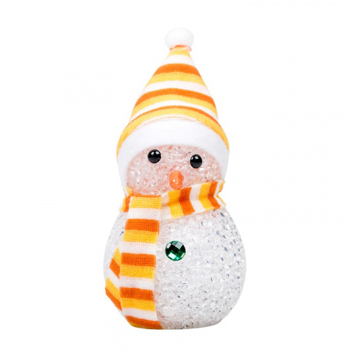 картинка Фигура светодиодная Снеговик 17см,  RGB от магазина Сантехстрой
