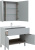 картинка Мебель для ванной Aquanet Алвита New 100 1 ящик, 2 дверцы, серый от магазина Сантехстрой