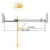 картинка Душевая дверь Cezares Slider 100 SLIDER-B-1-90/100-C-BORO профиль Брашированное золото стекло прозрачное магазин Сантехстрой являющийся официальным дистрибьютором в России картинка Душевая дверь Cezares Slider 100 SLIDER-B-1-90/100-C-BORO профиль Брашированное золото стекло прозрачное от магазина Сантехстрой