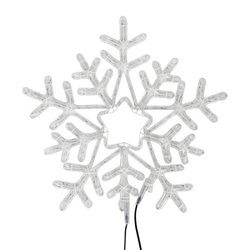 картинка Фигура световая Снежинка цвет белая/синяя,  размер 60x60 см,  с контроллером NEON-NIGHT от магазина Сантехстрой