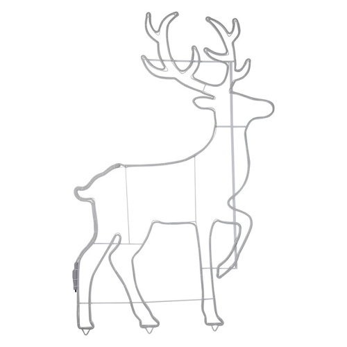 картинка Фигура световая Сказочный олень из гибкого неона,  140х93 см,  1680 LED,  цвет свечения белый NEON-NIGHT от магазина Сантехстрой