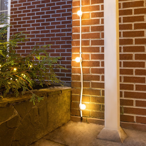 картинка Belt-Light 2 жилы шаг 20 см,  500 патронов,  Е27, белый провод,  влагостойкая IP65 от магазина Сантехстрой