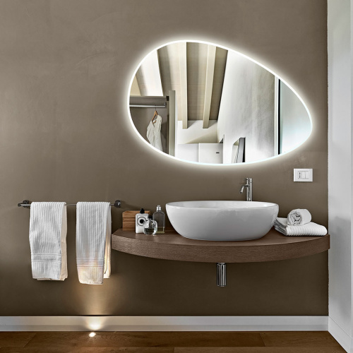 картинка Зеркало AZARIO OMEGA 1200х800 c подсветкой и диммером, бесконтактный сенсор (LED-00002557) от магазина Сантехстрой