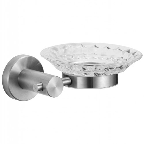 картинка Мыльница Savol 56 (S-005659) стеклянная с настенным держателем от магазина Сантехстрой