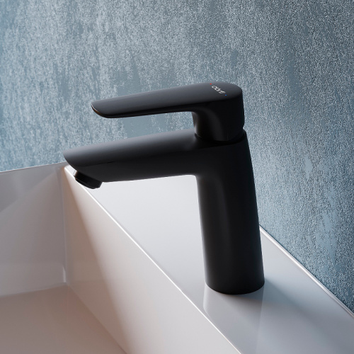 картинка D40102122 Prime new смеситель для умывальника, черный от магазина Сантехстрой