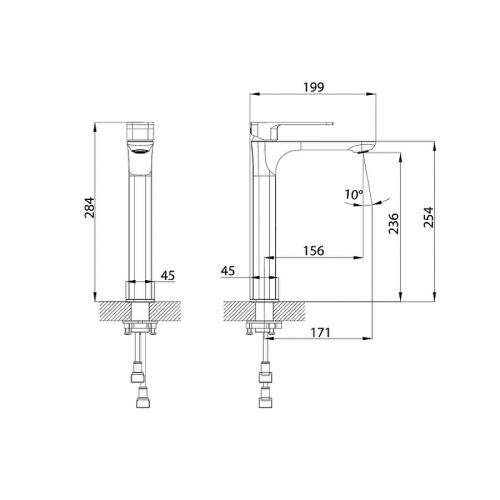 картинка Смеситель для раковины IDDIS Slide (SLIBL01i01) от магазина Сантехстрой