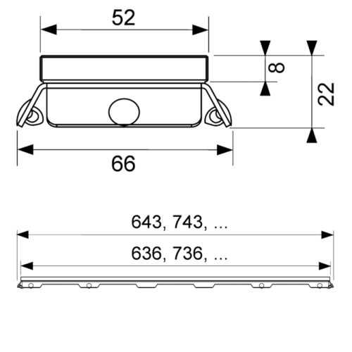картинка TECE Стеклянная панель TECEdrainline, 1500 мм, зеленая от магазина Сантехстрой