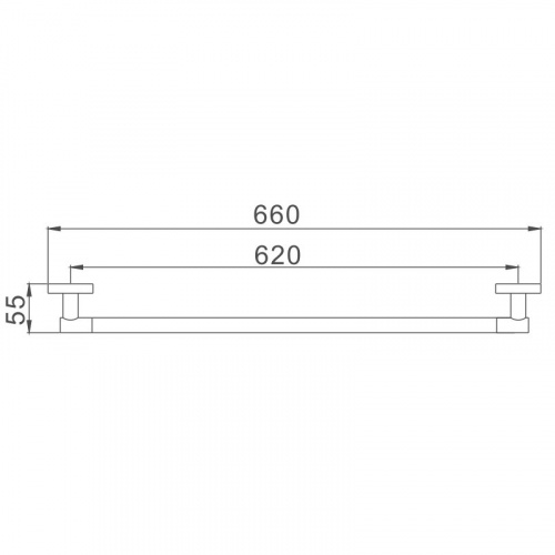 картинка Полотенцедержатель Haiba хром (HB1701-1) от магазина Сантехстрой