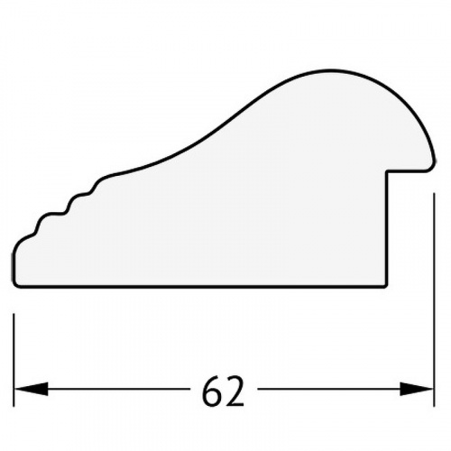 картинка Зеркало Evoform Exclusive 111х51 BY 1144 с фацетом в багетной раме - Палисандр 62 мм от магазина Сантехстрой