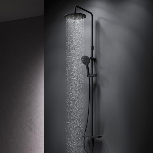 картинка F0780222 Like, душ.система: верхн.душ 220мм, ручной душ 120 мм, 3 функции, душ.штанга 1030-1460 мм, от магазина Сантехстрой