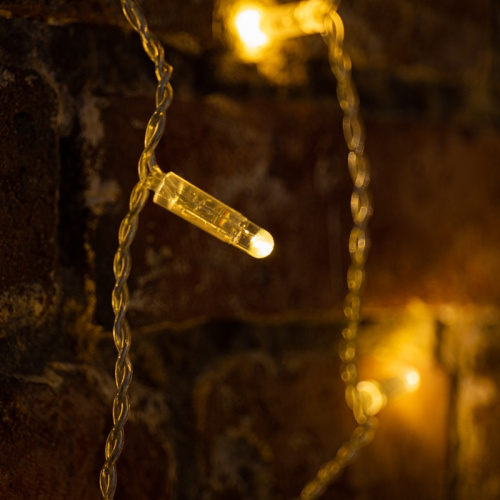 картинка Гирлянда Светодиодный Дождь 2х3м,  эффект мерцания,  прозрачный провод,  230 В,  диоды ТЕПЛЫЙ БЕЛЫЙ от магазина Сантехстрой