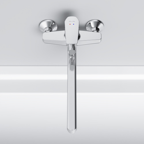 фото f90a90000 gem, смеситель для ванны/душа, излив 320 мм, хром, шт.