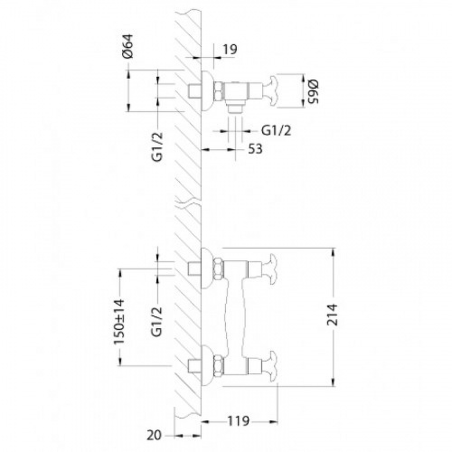 картинка Смеситель для душа Lemark Flora (LM0103C) от магазина Сантехстрой