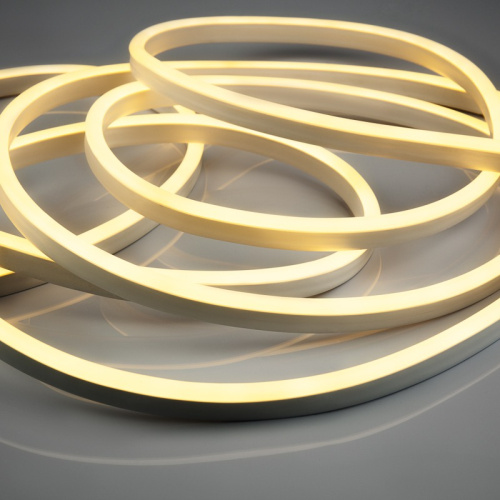 картинка Гибкий неон LED SMD 8х16 мм,  односторонний,  теплый белый,  120 LED/м,  5 м от магазина Сантехстрой