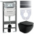 картинка Комплект унитаза с инсталляцией Ceramica Nova Metropol CN4002MB_1002M_1000 с сиденьем Микролифт и клавишей смыва Хром матовый от магазина Сантехстрой