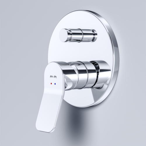 фото f85a45000 x-joy, cмеситель д/ванны/душа монтируемый в стену, хром, шт.