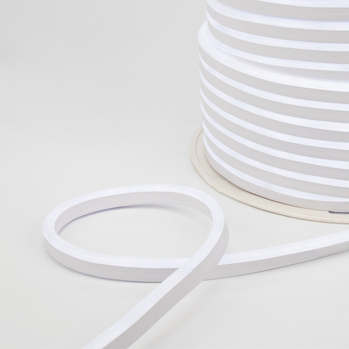 картинка Гибкий неон NEON-NIGHT SMD (8х16 мм) односторонний белый,  120 LED/м,  набор 10 м (с комплектом подключения),  IP65 от магазина Сантехстрой