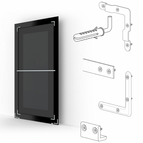 картинка Зеркало Evoform Exclusive-G Floor 207х87 BY 6340 с гравировкой в багетной раме - Состаренное дерево с орнаментом 120 мм от магазина Сантехстрой