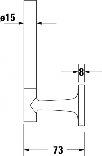 картинка Duravit Starck T Держатель запасного рулона туалетной бумаги настенный цвет черный матовый от магазина Сантехстрой