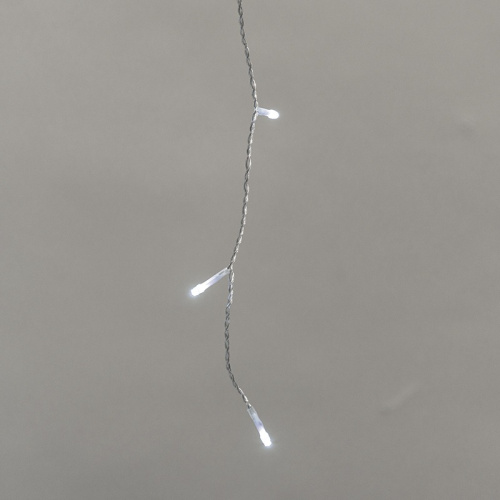 картинка Гирлянда светодиодная Айсикл (бахрома) 10х0,6м,  с эффектом мерцания,  прозрачный провод,  IP44, 230В,  диоды БЕЛЫЕ,  238LED NEON-NIGHT от магазина Сантехстрой