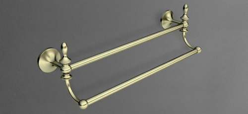 картинка Полотенцедержатель Art&Max Bohemia AM-E-4248-Br двойной Бронза от магазина Сантехстрой