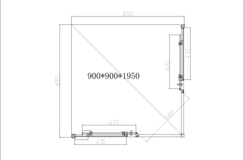 картинка Душевой уголок Vincea vss-4sn900cl от магазина Сантехстрой