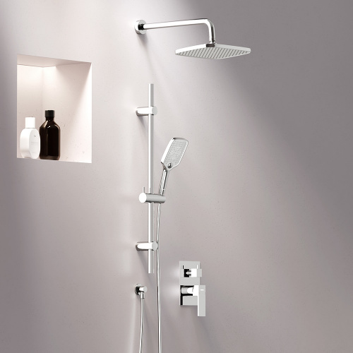 картинка 953530000 Gala встраиваемая душевая система с душевым смесителем и штангой, хром от магазина Сантехстрой