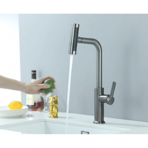 картинка Смеситель для кухни Zorg Steel Hammer SH 092 PVD GRAFIT графит от магазина Сантехстрой