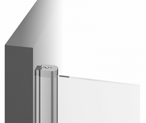 картинка Душевая дверь Ravak Chrome CRV2-80 1QV40U00Z1 профиль Сатин стекло Transparent от магазина Сантехстрой