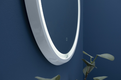 картинка Зеркало Aquanet Дакар 80 белый LED от магазина Сантехстрой