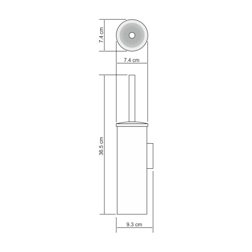 картинка K-1087POLISHED GOLD Щетка для унитаза подвесная от магазина Сантехстрой