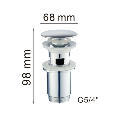 картинка Донный клапан Haiba HB65-3, хром от магазина Сантехстрой