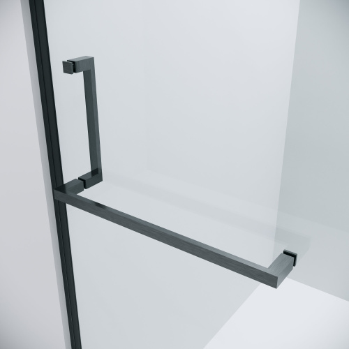 картинка Душевая перегородка 200.K33.03.80.42.00 Pragma (80*195) графит сатин, стекло прозрачное, 1 место от магазина Сантехстрой