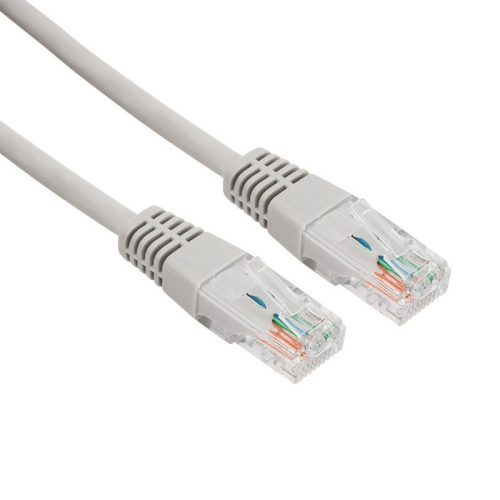 картинка Шнур коммутационный,  патч-корд U/UTP RJ45-RJ45, CAT 5e,  LSZH серый,  5м REXANT от магазина Сантехстрой