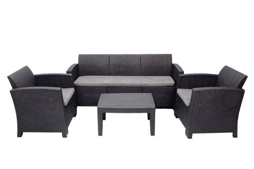 картинка B:Rattan Комплект мебели Arizona Set Max, антрацит (на 5 персон) от магазина Сантехстрой