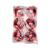 картинка Елочная фигура Шар Ø 10 см,  цвет красный глянцевый от магазина Сантехстрой