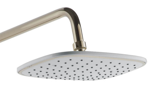 картинка Душевая система AZARIO с поворотным изливом, керамический картридж, белый/золото (AZ-801-1) от магазина Сантехстрой