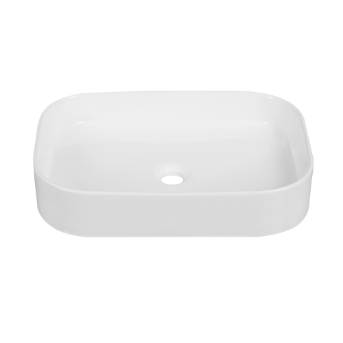 картинка Раковина накладная Oliveeka 9690A на столешницу 560-380 белая от магазина Сантехстрой