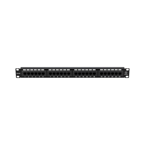 картинка Панель коммутационная 19",  1U,  24 порта, UTP,  RJ-45, CAT 5e REXANT от магазина Сантехстрой