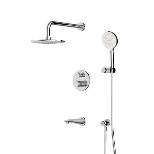 фото ft85a3rh10 x-joy, набор: встроеный см-ль д/в/душа с тмс, верхний душ 220 мм, излив, ручн.душ, хром
