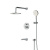 фото ft85a3rh10 x-joy, набор: встроеный см-ль д/в/душа с тмс, верхний душ 220 мм, излив, ручн.душ, хром