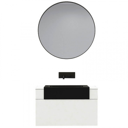 картинка Зеркало Black&White Universe 80 903.mr Черное от магазина Сантехстрой