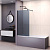 картинка Шторка на ванну RGW SC-050-B 70*150 профиль Чёрный стекло Тонированное(серое) от магазина Сантехстрой