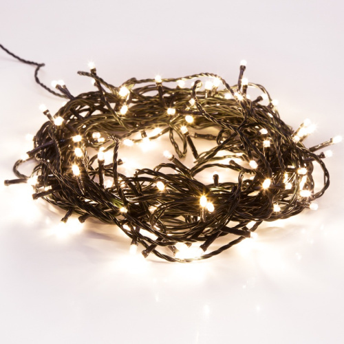 картинка Гирлянда Твинкл-Лайт 20 м,  темно-зеленый ПВХ,  160 LED,  цвет теплый белый от магазина Сантехстрой