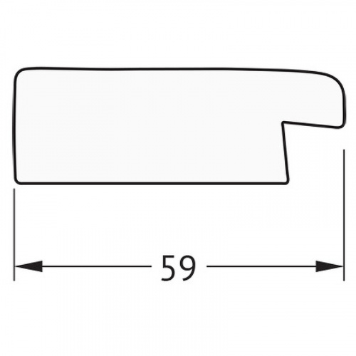 картинка Зеркало Evoform Definite 154х74 BY 0770 в багетной раме - Травленое золото 59 мм от магазина Сантехстрой
