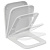 картинка T392701 BLEND CUBE Сиденье и крышка стандарт, тип wrapover, дюропласт, легкосъемное (шарниры Easy Take Off), с функцией плавного закрытия от магазина Сантехстрой