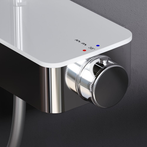 картинка F0750A400 Inspire V2.0, душевая система, набор: см-ль д/душа с термостатом, верхний душ d 250 мм, ру от магазина Сантехстрой