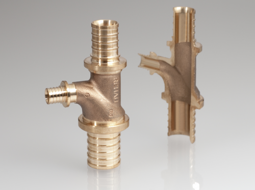 картинка Тройник, 32, 16, 25, бронза (RX+), с повышенным сопротивлением на проходе от магазина Сантехстрой