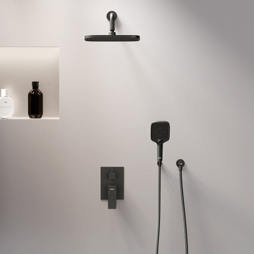 картинка 953520300 Gala встраиваемая душевая система со смесителем для душа, чёрный от магазина Сантехстрой